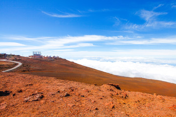 Colorful slope of Haleakala Crater - Haleakala National Park, Maui, Hawaii