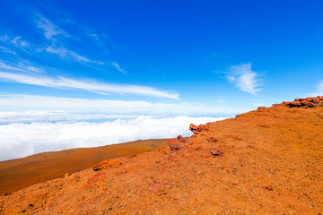 Colorful slope of Haleakala Crater - Haleakala National Park, Maui, Hawaii