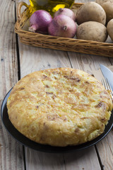 Omelette of potatoes (typical spanish)