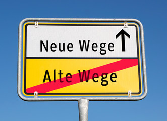 Obraz premium Neue Wege / Alte Wege