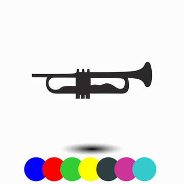 Trombone icon. 