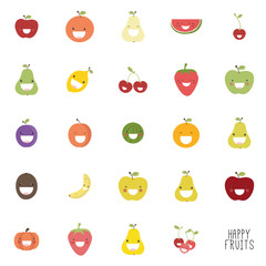 Abstract delicious fruits