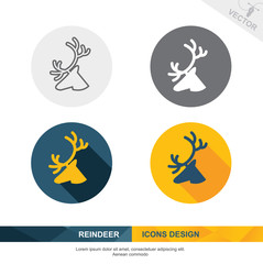 REINDEER icon vector design