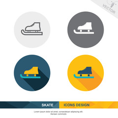 SKATE icon vector design