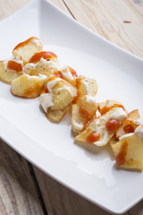 Patatas bravas typical spanish