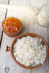 Mexican Rice - Rice cooked with tomato sauce