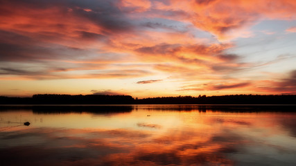 Lake sunset