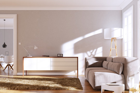 Wohnzimmer sonnig