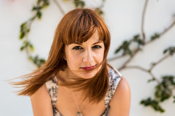 Portrait of a redhead girl