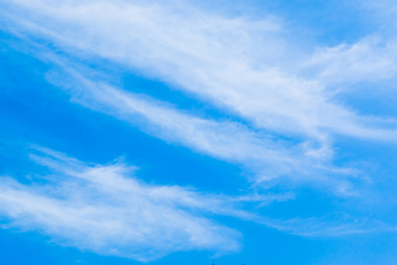 Obraz premium Soft white clouds and bright sky blue.