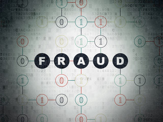 Privacy concept: Fraud on Digital Data Paper background