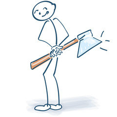 Strichmaennchen_mit_Axt_im_Ruecken