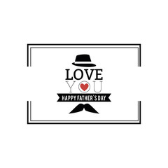 Naklejka premium father day label