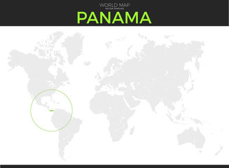 Republic of Panama Location Map