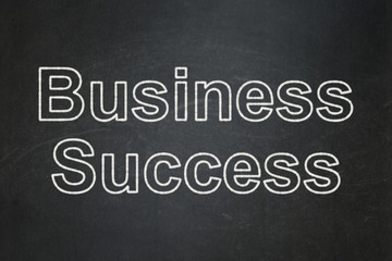 Obraz premium Finance concept: Business Success on chalkboard background