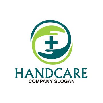 Hand care symbol logo  soap hand sanitizer natural healthy