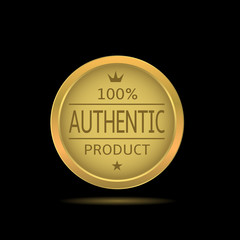 Authentic product label