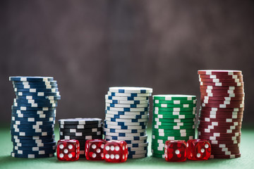 piles of casino chips