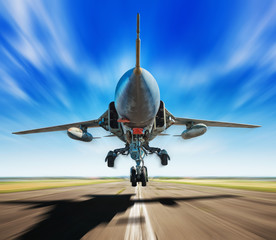 jet fighter take off
