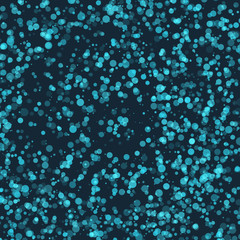 Blue color abstract water bubbles background. Fizzy water backdrop. Rain drops texture.