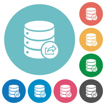 Flat Database export icons