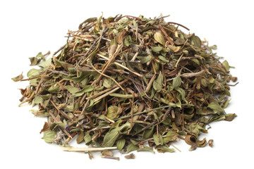 Pile of dried thyme seasoning
