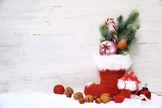 Gru&szlig;karte - Nikolausstiefel - Nikolaus