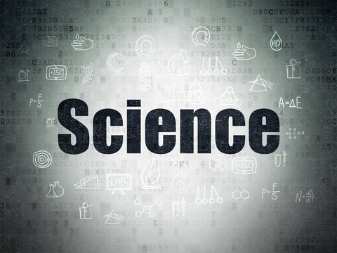 Science concept: Science on Digital Data Paper background