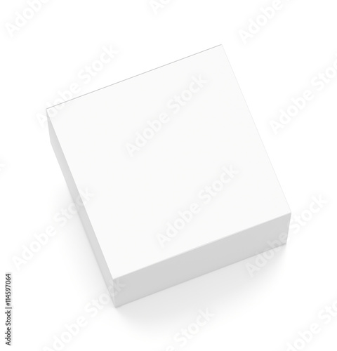 Download "White horizontal rectangle blank box from top angle ...