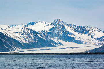Bear Glacier at Resurrection Bay in Alaska
