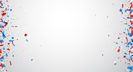 Banner with confetti.