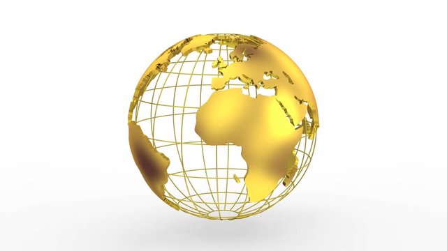 World Map Turns Into a Globe