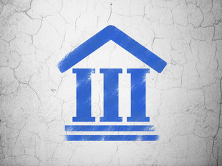 Law concept: Courthouse on wall background