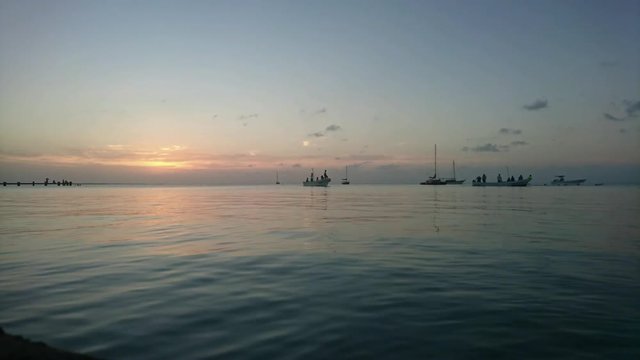 Sarteneja, Belize - March, 2016 - Timelapse in Sarteneja, the only place in Belize where the sun sets over the water.