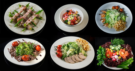 variety of salads - in stock