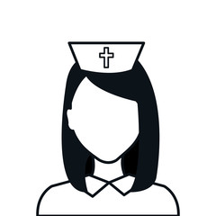 nurse avatar isolated icon design, vector illustration  graphic 
