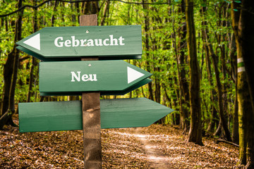 Schild 98 - Gebraucht