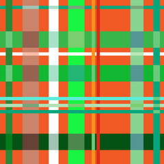 Tartan orange seamless pattern.