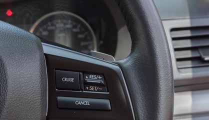 Fototapeta na wymiar Cruise control in cars
