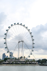 Fototapeta premium Singapore Flyer, the giant ferris wheel, Singapore