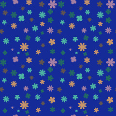 Flower color seamless pattern