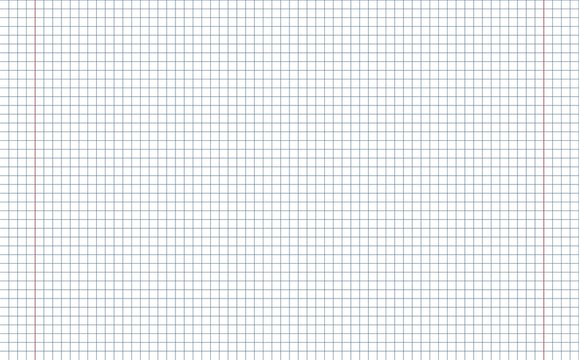 Exercise book for math spread. Vector illustration. Blank exercise book. 
Cage 0.5 / 0.5 mm. A seamless pattern. 