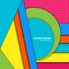 Vector material design background. Abstract creative concept layout template. For web and mobile app, paper art illustration design. style blank, poster, booklet. Motion wallpaper element. Flat ui
