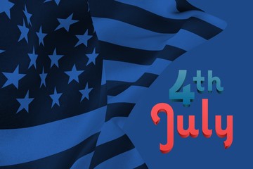 Naklejka premium Composite image of independence day graphic