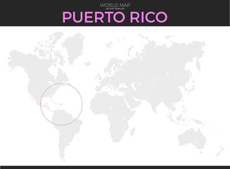 Commonwealth of Puerto Rico Location Map