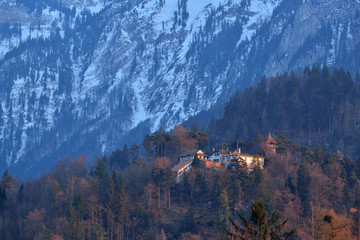 Switzerland Landscape : Mansion on the hill of Interlaken West