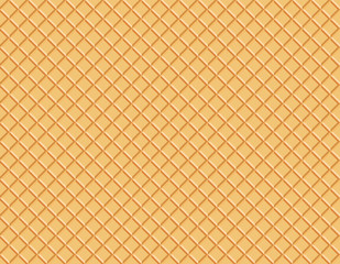 Wafer Pattern Vector Illustration waffle texture food