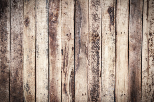 Wood brown plank texture. Wood background old panels. Grunge retro vintage wood panels. Wood wall for design. Wood background white copy space for text or image. Dark edged