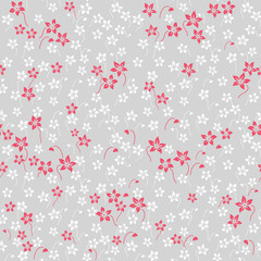 Seamless floral pattern. Wallpaper in the style of Baroque.