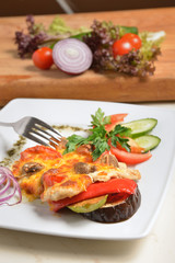 mushrooms and vegetables